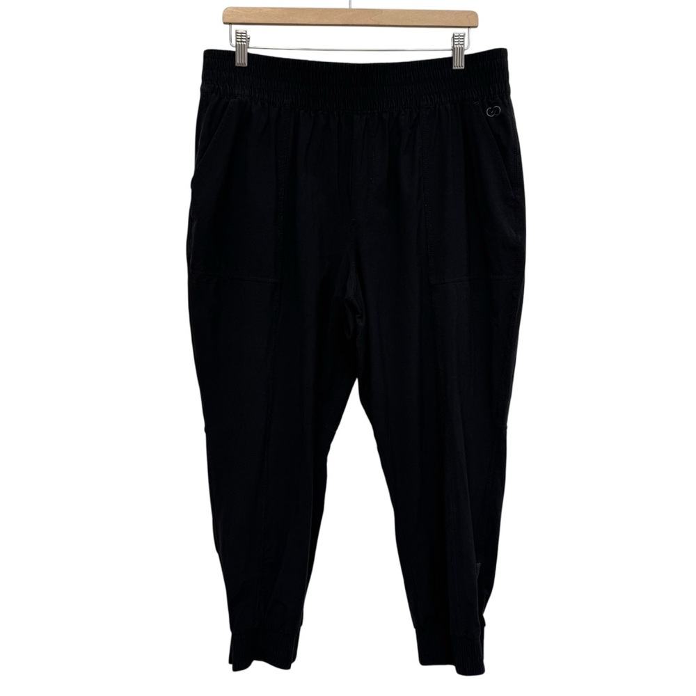 Calia Ankle Zip Jogger Pull On Pants Women XXL Athleisure Black Travelβ
